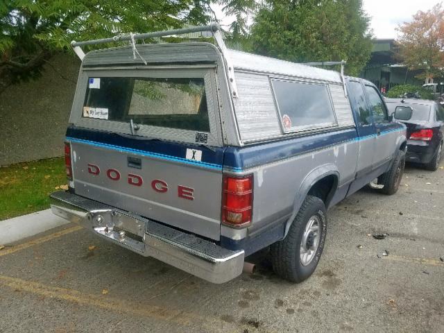 1B7GG23Y6PS281209 - 1993 DODGE DAKOTA TWO TONE photo 4