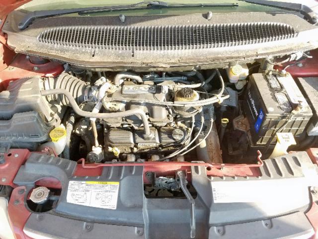 2A4GP54L17R274975 - 2007 CHRYSLER TOWN & COU RED photo 7