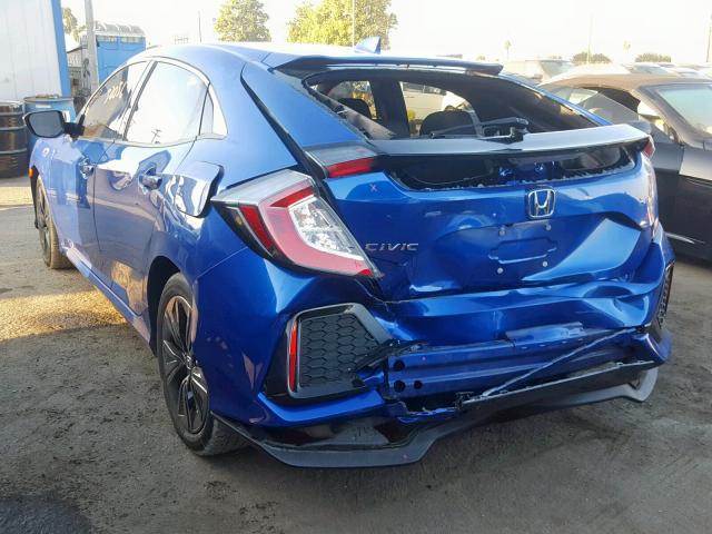 SHHFK7H5XHU416761 - 2017 HONDA CIVIC EX BLUE photo 3