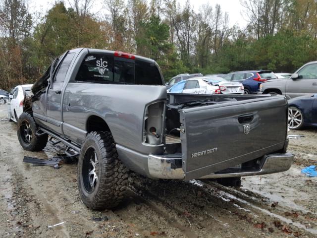 1D7KS28C06J123688 - 2006 DODGE RAM 2500 S GRAY photo 3