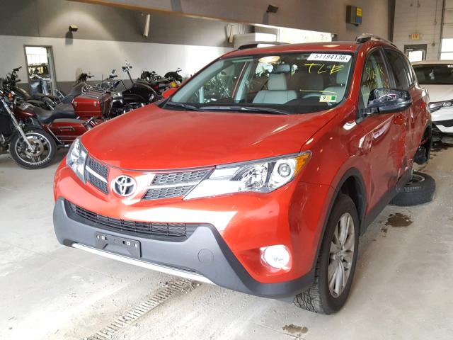 2T3YFREVXFW227176 - 2015 TOYOTA RAV4 LIMIT RED photo 2