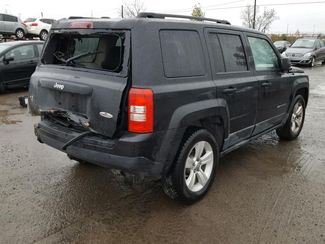 1J4NF2GB7BD115305 - 2011 JEEP PATRIOT BLACK photo 4