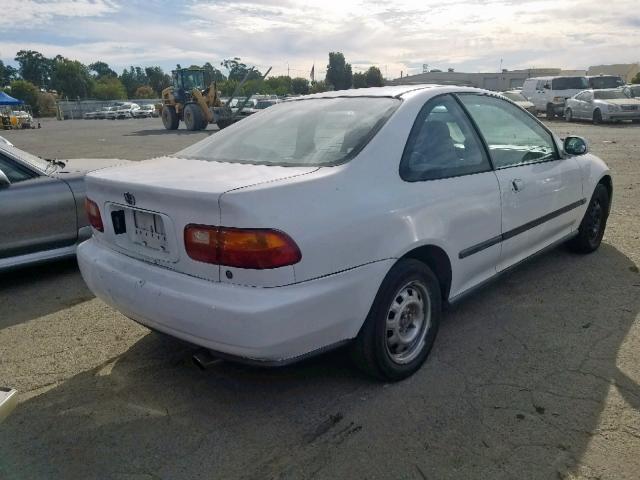 1HGEJ1262PL056607 - 1993 HONDA CIVIC EX WHITE photo 4