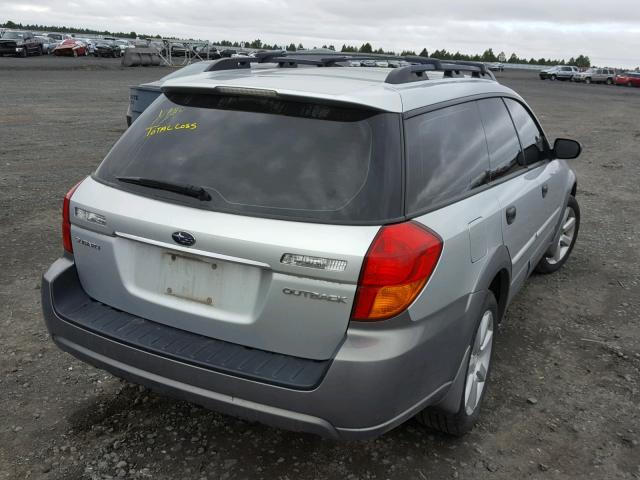 4S4BP61C467333121 - 2006 SUBARU LEGACY OUT SILVER photo 4