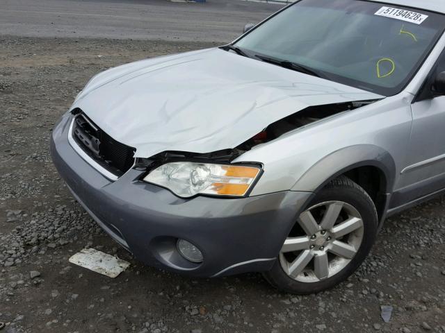 4S4BP61C467333121 - 2006 SUBARU LEGACY OUT SILVER photo 9