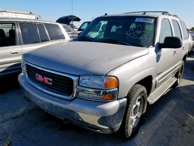 1GKEK13T65J206330 - 2005 GMC YUKON WHITE photo 2