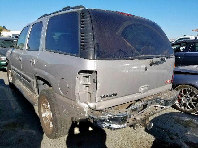 1GKEK13T65J206330 - 2005 GMC YUKON WHITE photo 3