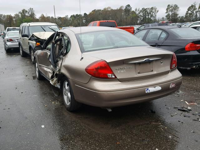 1FAFP55U33A275378 - 2003 FORD TAURUS SES BEIGE photo 3