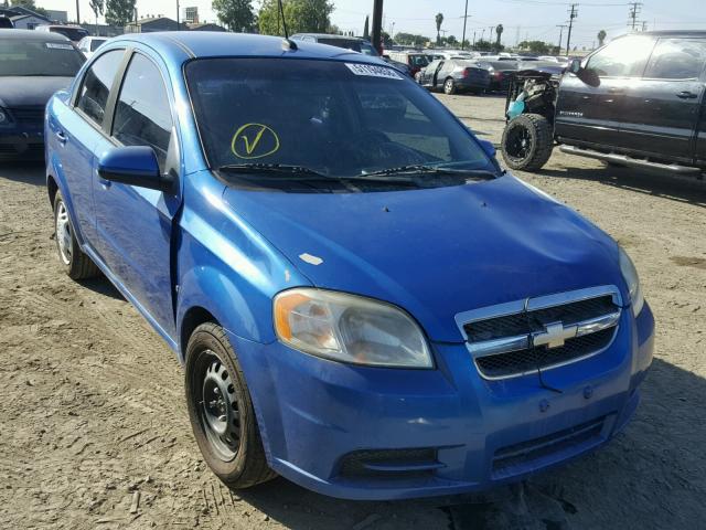 KL1TD56EX9B669757 - 2009 CHEVROLET AVEO LS BLUE photo 1