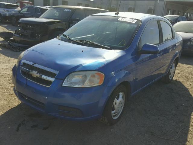 KL1TD56EX9B669757 - 2009 CHEVROLET AVEO LS BLUE photo 2