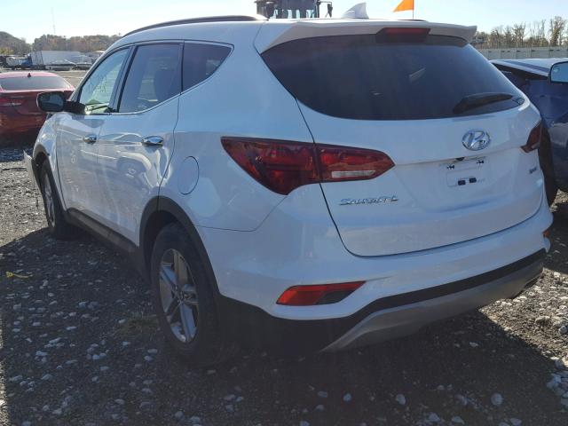 5XYZU3LB2HG445727 - 2017 HYUNDAI SANTA FE S WHITE photo 3