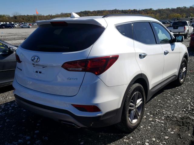 5XYZU3LB2HG445727 - 2017 HYUNDAI SANTA FE S WHITE photo 4