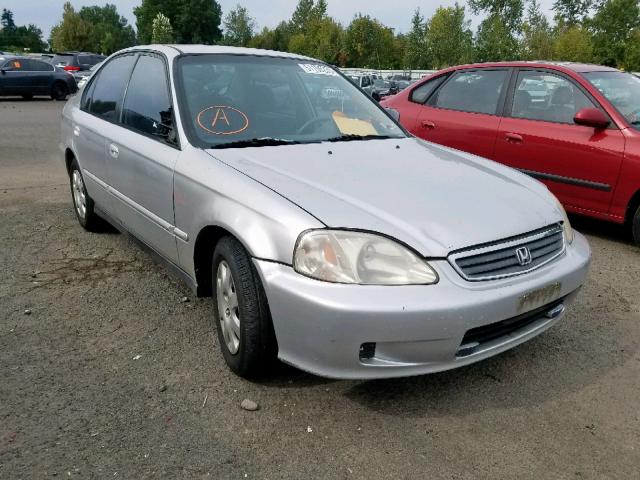 2HGEJ6611YH550077 - 2000 HONDA CIVIC BASE SILVER photo 1