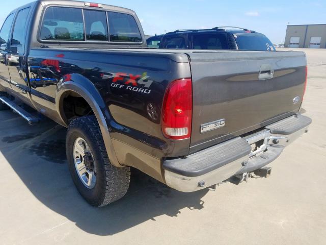 1FTWW31P75EC89927 - 2005 FORD F350 SRW S GRAY photo 9