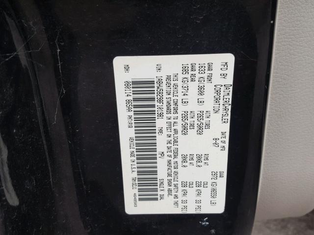 1A8HW58298F101981 - 2008 CHRYSLER ASPEN LIMI BLACK photo 10