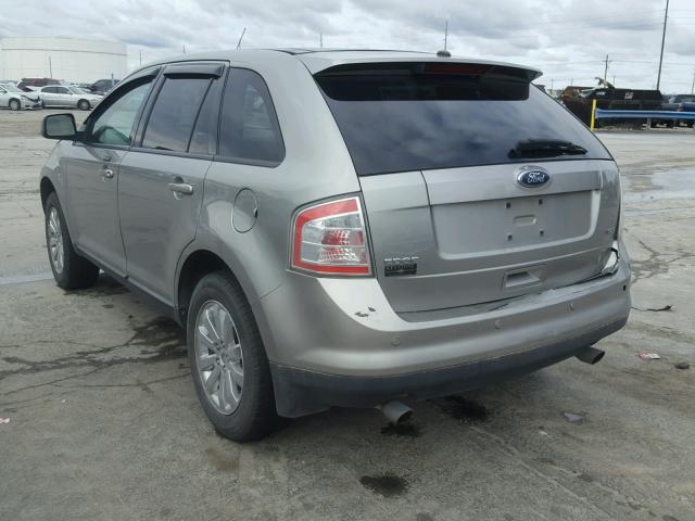 2FMDK38C38BB08890 - 2008 FORD EDGE SEL GRAY photo 3