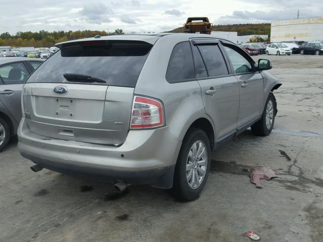 2FMDK38C38BB08890 - 2008 FORD EDGE SEL GRAY photo 4