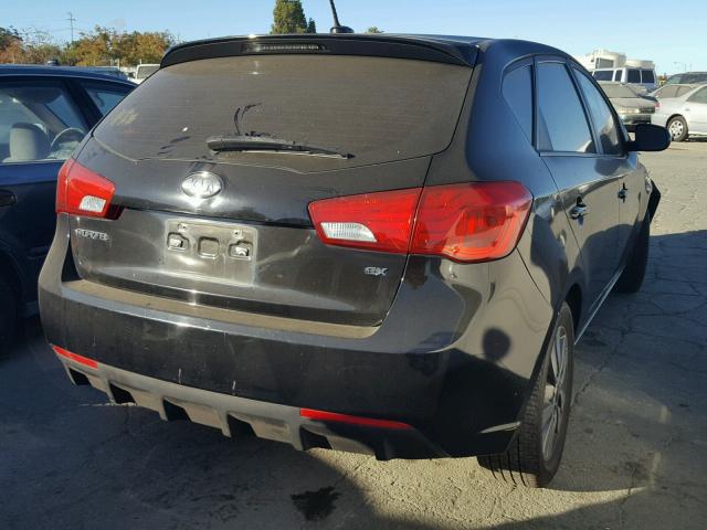 KNAFU5A23D5657439 - 2013 KIA FORTE EX BLACK photo 4