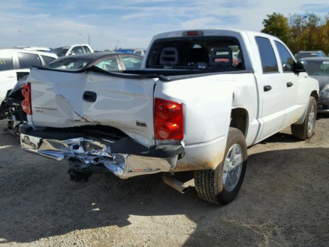 1D7HE48J05S329758 - 2005 DODGE DAKOTA QUA WHITE photo 4