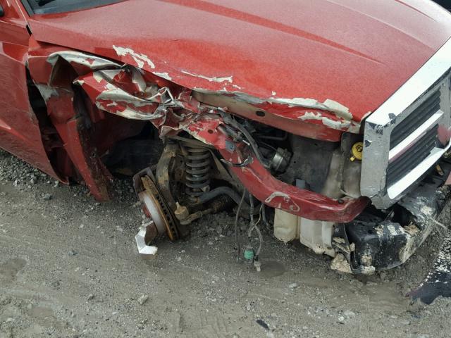 1D7HE48N66S666309 - 2006 DODGE DAKOTA QUA RED photo 9