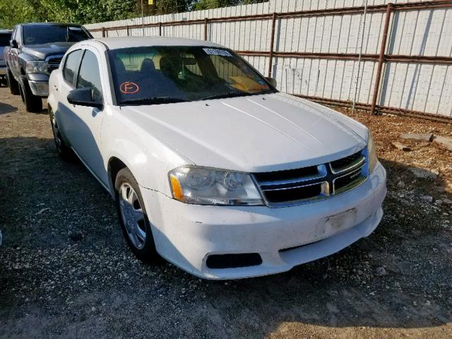 1B3BD4FB3BN573026 - 2011 DODGE AVENGER EX WHITE photo 1