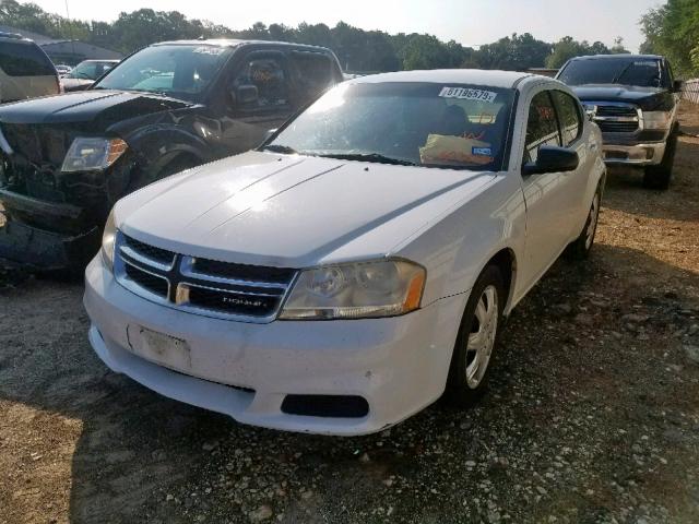 1B3BD4FB3BN573026 - 2011 DODGE AVENGER EX WHITE photo 2