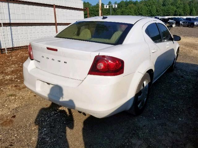 1B3BD4FB3BN573026 - 2011 DODGE AVENGER EX WHITE photo 4