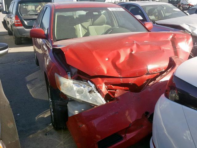 4T1BE46K07U058196 - 2007 TOYOTA CAMRY CE RED photo 1