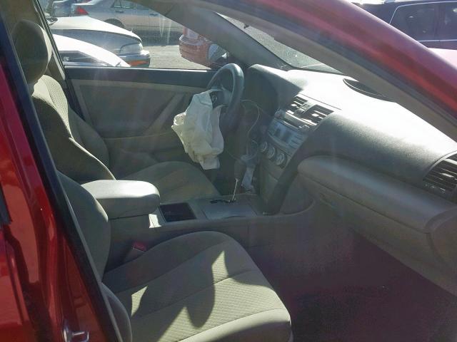4T1BE46K07U058196 - 2007 TOYOTA CAMRY CE RED photo 5