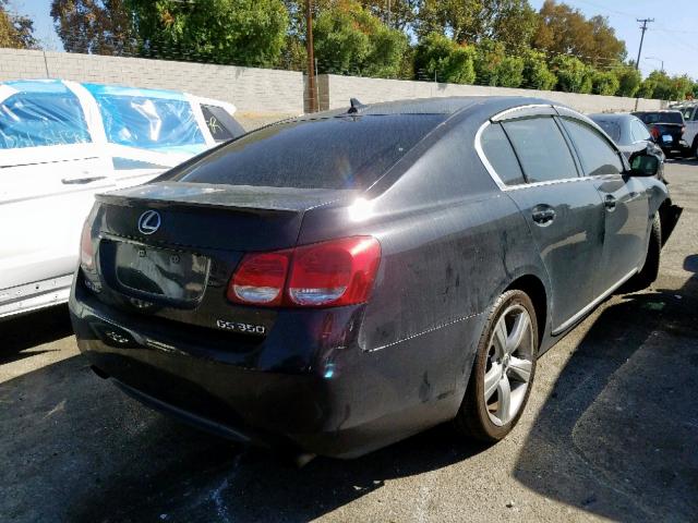 JTHBE96SX70013211 - 2007 LEXUS GS 350 BLACK photo 4