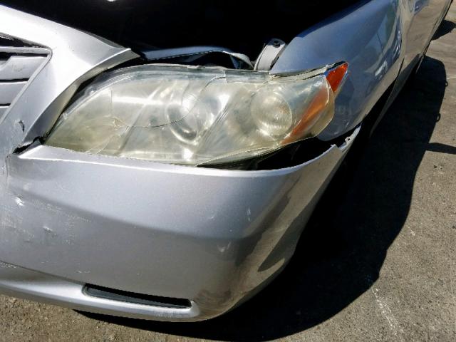 4T4BE46K48R015424 - 2008 TOYOTA CAMRY CE SILVER photo 9