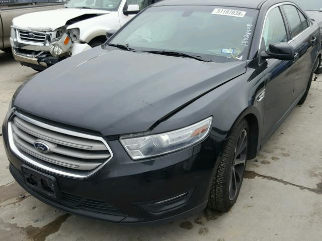 1FAHP2E8XEG140618 - 2014 FORD TAURUS SEL BLACK photo 2