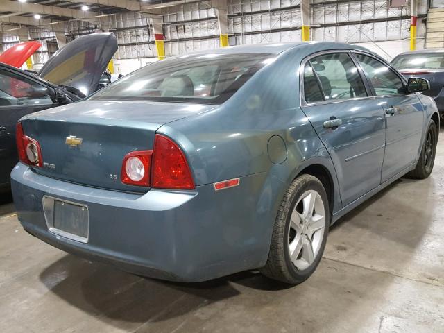 1G1ZG57B59F212760 - 2009 CHEVROLET MALIBU LS 绿色 照片 4