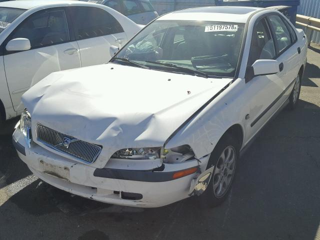 YV1VS29531F697053 - 2001 VOLVO S40 1.9T WHITE photo 2