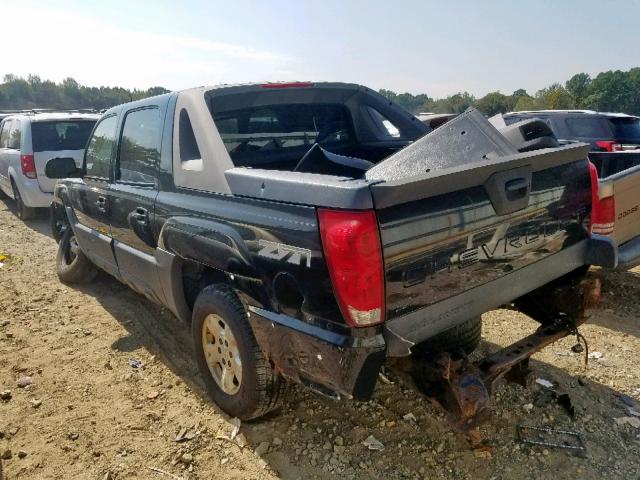 3GNEK13T73G113091 - 2003 CHEVROLET AVALANCHE BLACK photo 3