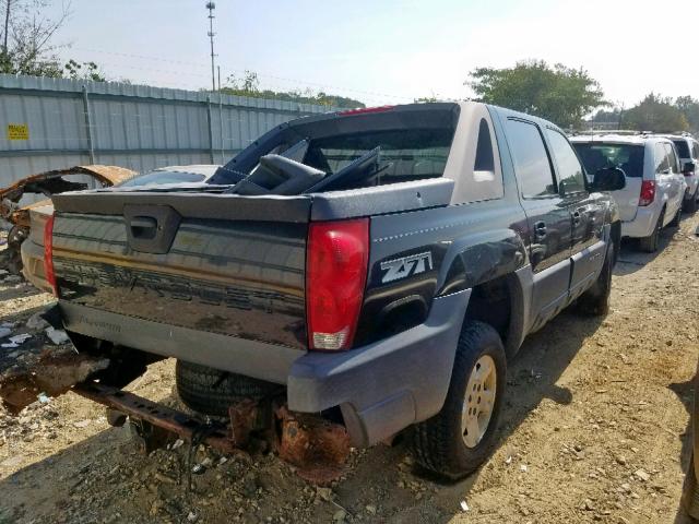 3GNEK13T73G113091 - 2003 CHEVROLET AVALANCHE BLACK photo 4