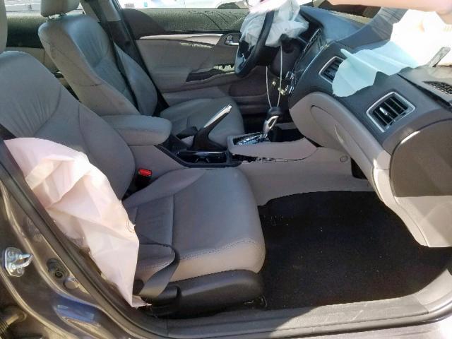 2HGFB2F98FH520524 - 2015 HONDA CIVIC EXL 灰色 照片 5