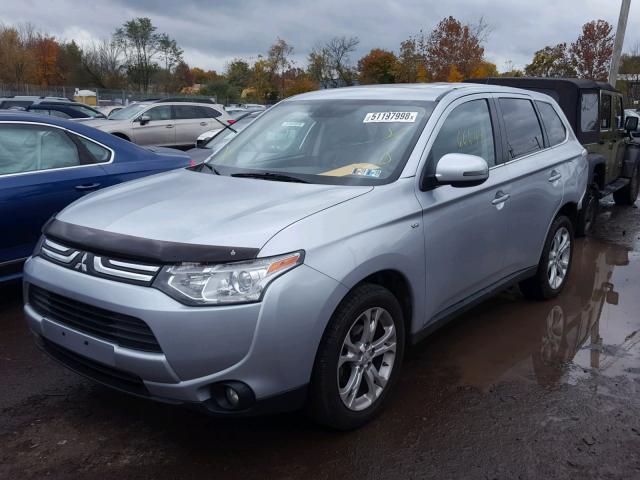 JA4JZ4AX5EZ005513 - 2014 MITSUBISHI OUTLANDER SILVER photo 2