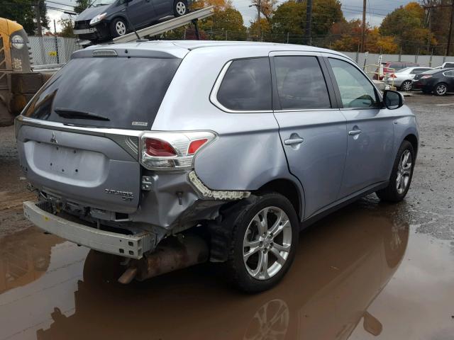 JA4JZ4AX5EZ005513 - 2014 MITSUBISHI OUTLANDER SILVER photo 4