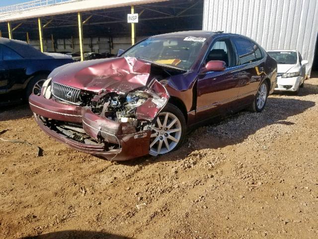 JT8BD69S030176781 - 2003 LEXUS GS 300 MAROON photo 2