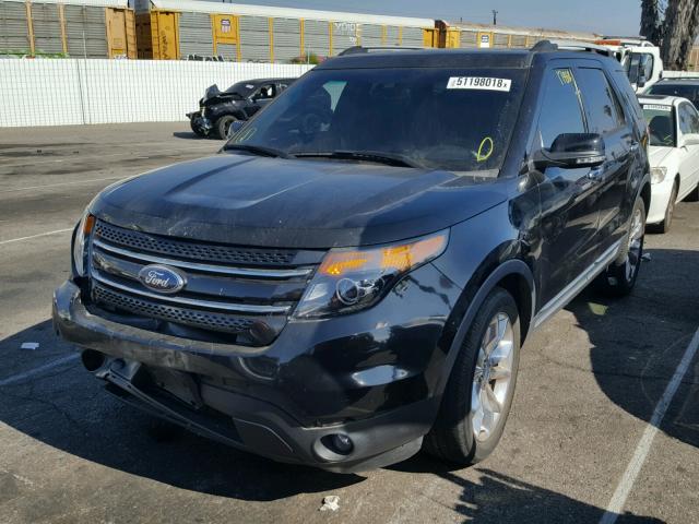 1FM5K7F80DGA71052 - 2013 FORD EXPLORER L BLACK photo 2