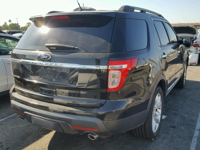 1FM5K7F80DGA71052 - 2013 FORD EXPLORER L BLACK photo 4