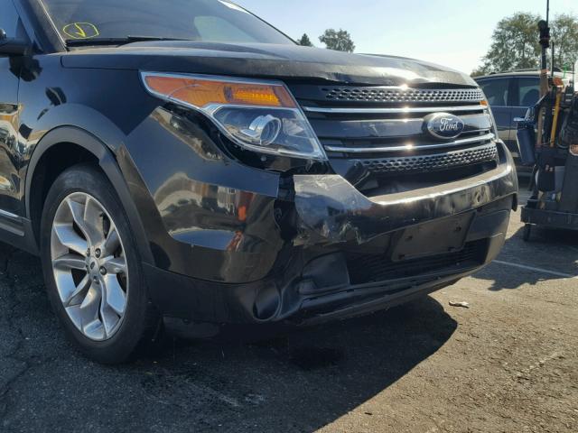 1FM5K7F80DGA71052 - 2013 FORD EXPLORER L BLACK photo 9