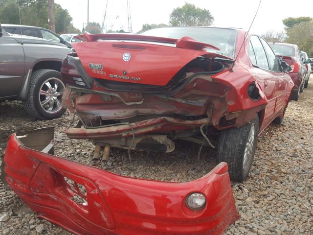 1G2NE52E5XM814052 - 1999 PONTIAC GRAND AM S RED photo 4