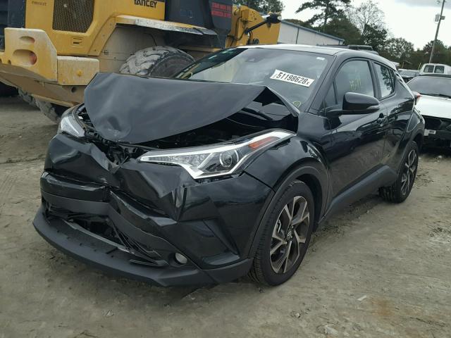 NMTKHMBX8JR056929 - 2018 TOYOTA C-HR XLE BLACK photo 2