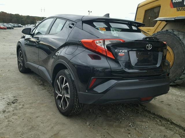 NMTKHMBX8JR056929 - 2018 TOYOTA C-HR XLE BLACK photo 3