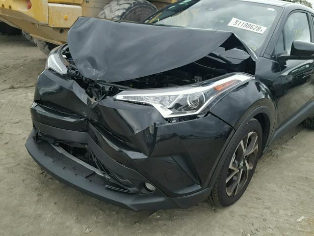 NMTKHMBX8JR056929 - 2018 TOYOTA C-HR XLE BLACK photo 9