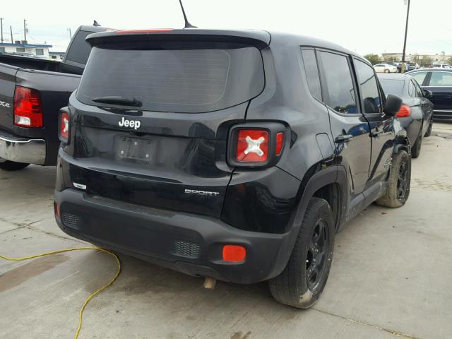 ZACCJAAB2HPE96747 - 2017 JEEP RENEGADE S BLACK photo 4