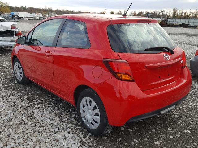 VNKJTUD31GA066852 - 2016 TOYOTA YARIS L RED photo 3