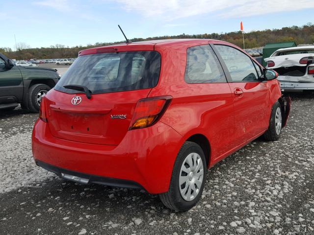 VNKJTUD31GA066852 - 2016 TOYOTA YARIS L RED photo 4